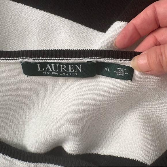 Ralph Lauren Monochrome Knit Top XL - Picture 9 of 9